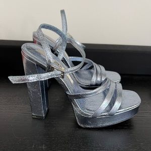 Zara electric blue heels